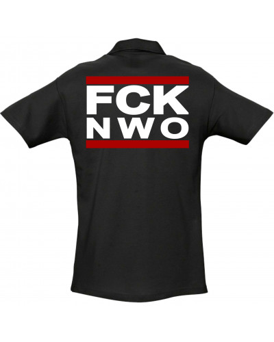 Besticktes Herren Poloshirt (FCK NWO)