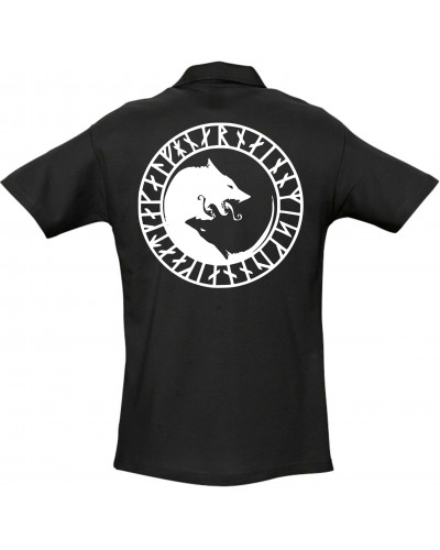 Besticktes Herren Poloshirt (Fenrir)