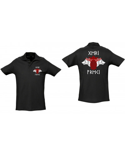 Besticktes Herren Poloshirt (Geri und Freki)