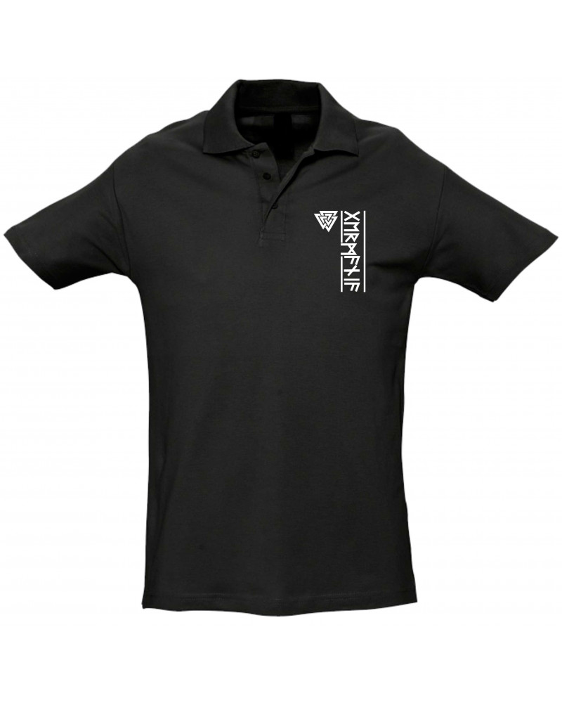 Besticktes Herren Poloshirt (Germania Runen)
