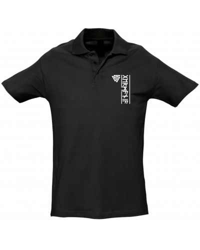 Besticktes Herren Poloshirt (Germania Runen)