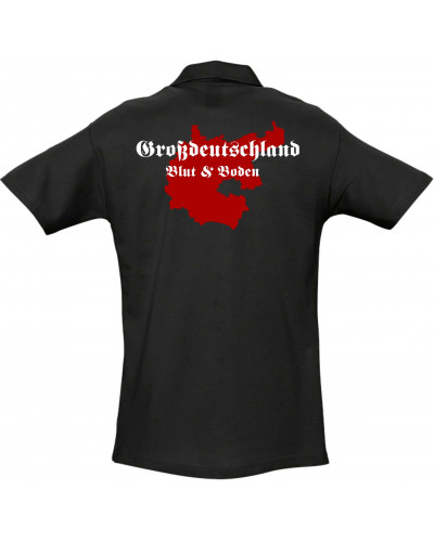 Besticktes Herren Poloshirt (Großdeutschland Blut&Boden)