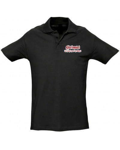 Besticktes Herren Poloshirt (Heimat ist nicht nur ein Wort)