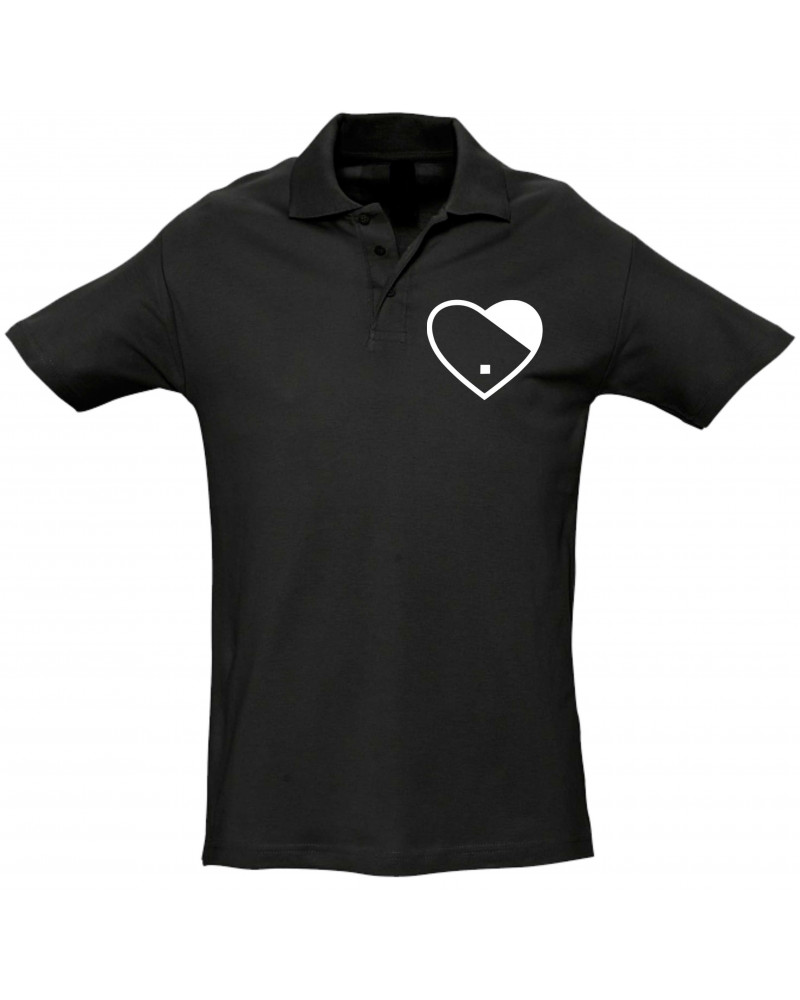 Besticktes Herren Poloshirt (Herz)