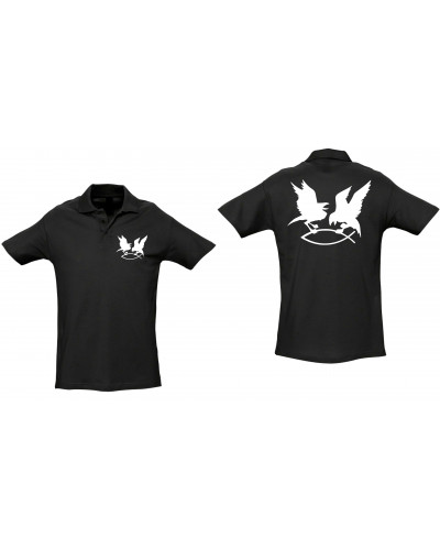 Besticktes Herren Poloshirt (Hugin Munin)