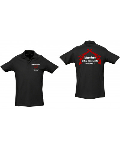 Besticktes Herren Poloshirt (Kameradschaft mehr als nur ein Wort)