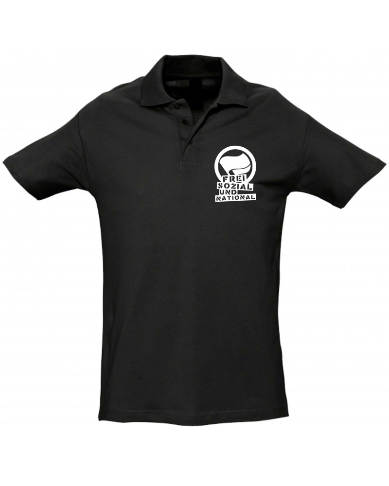 Besticktes Herren Poloshirt (Komm zur Revolution)