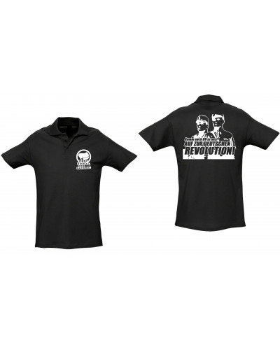 Besticktes Herren Poloshirt (Komm zur Revolution)