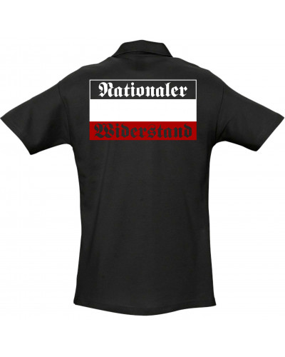 Besticktes Herren Poloshirt (Nationaler Widerstand)