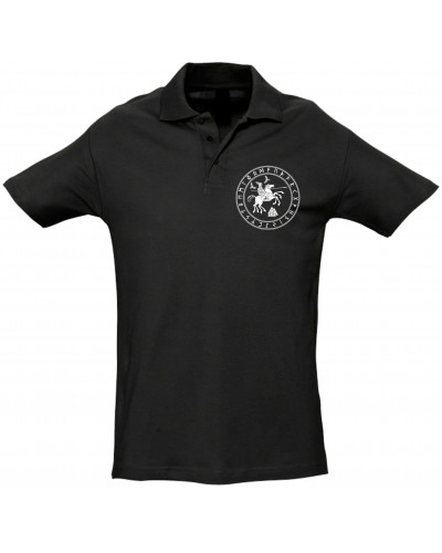 Besticktes Herren Poloshirt (Odin und Sleipnir)