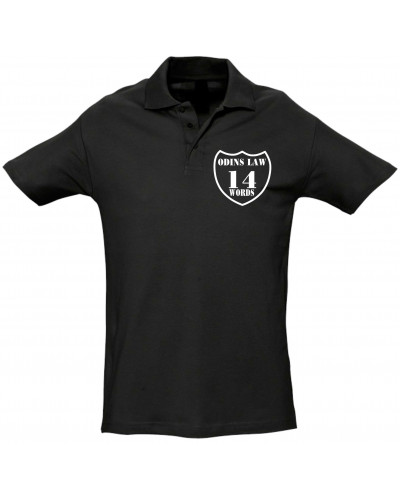 Besticktes Herren Poloshirt (Odins law)