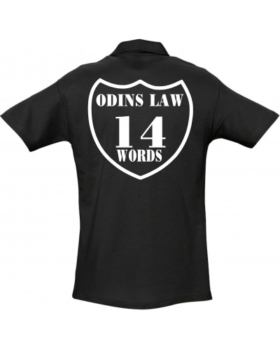 Besticktes Herren Poloshirt (Odins law)