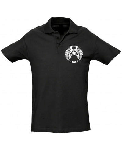 Besticktes Herren Poloshirt (Raben)