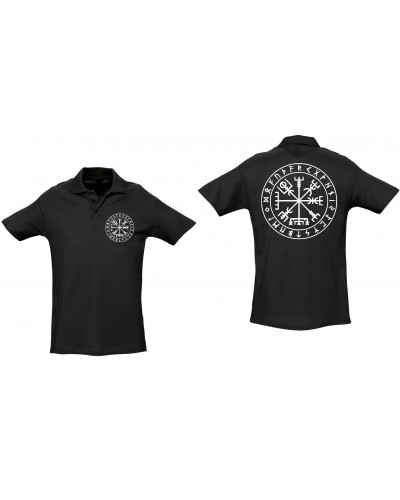 Besticktes Herren Poloshirt (Vegvisir)