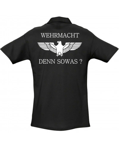 Besticktes Herren Poloshirt (Wehrmacht denn sowas)