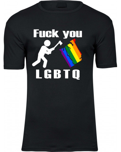 Herren Premium T-Shirt (Fuck you, LGBTQ)