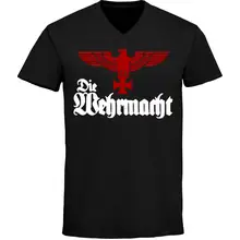 Herren V-Ausschnitt T-Shirt - Die Wehrmacht Vorderseite