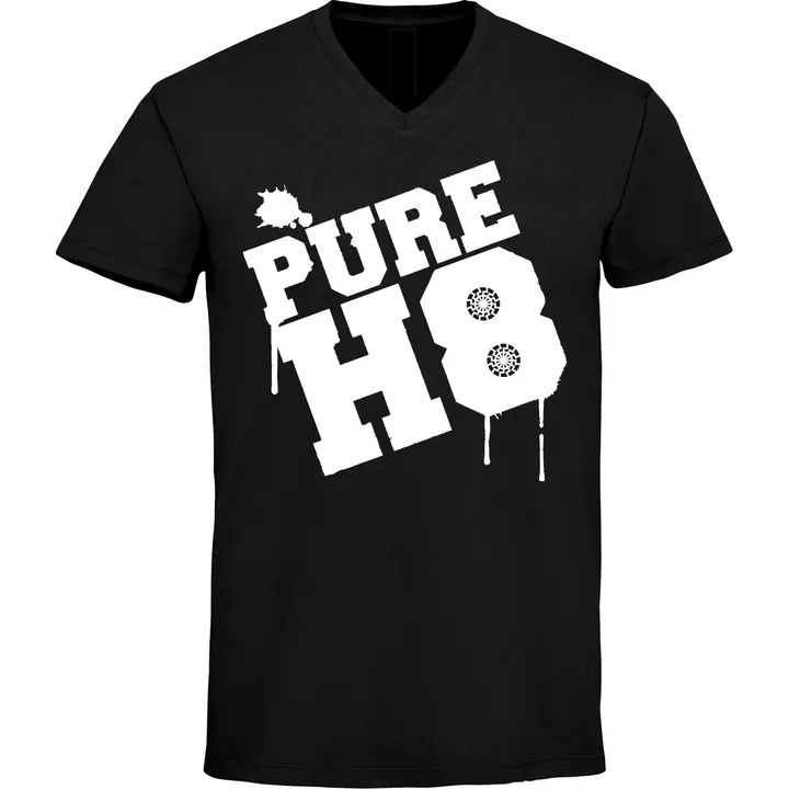 Herren V-Ausschnitt T-Shirt - Pure H8