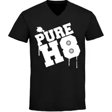 Herren V-Ausschnitt T-Shirt - Pure H8 Vorderseite