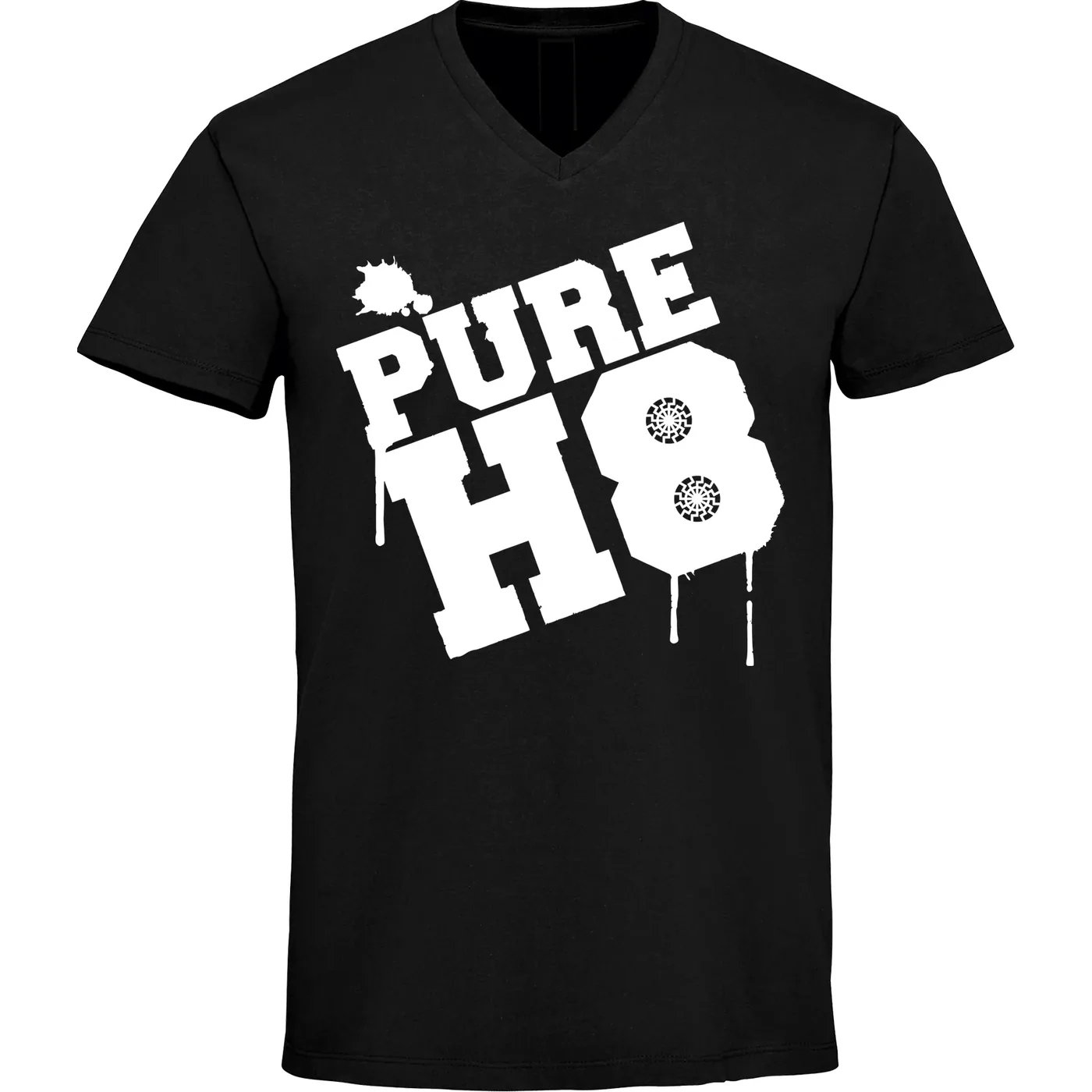 Herren V-Ausschnitt T-Shirt - Pure H8