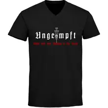 Herren V-Ausschnitt T-Shirt - Ungeimpft, Steckt euch eure Impfung in den Arsch - gewählte Variante