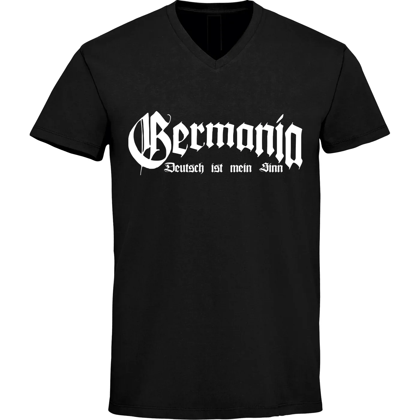 Herren V-Ausschnitt T-Shirt - Germania, Deutsch ist mein Sinn