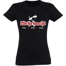 Damen T-Shirt - Wehrmacht, ehre stolz treue Vorderseite