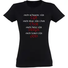 Damen T-Shirt - Mein Schwert für Tyr Vorderseite