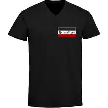 Herren V-Ausschnitt T-Shirt - Heimattreu - gewählte Variante