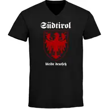 Herren V-Ausschnitt T-Shirt - Südtirol bleibt deutsch Vorderseite