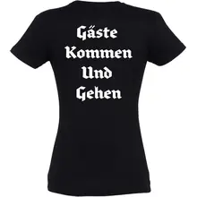 Damen T-Shirt - Gute Heimreise Rückseite