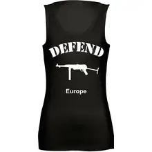 Damen Standard Top - Defend Europe Vorderseite