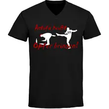 Herren V-Ausschnitt T-Shirt - Antifa heißt Opfer bringen - gewählte Variante