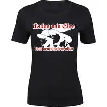 Damen Premium T-Shirt - Ruhm und Ehre dem deutschen Soldat Vorderseite