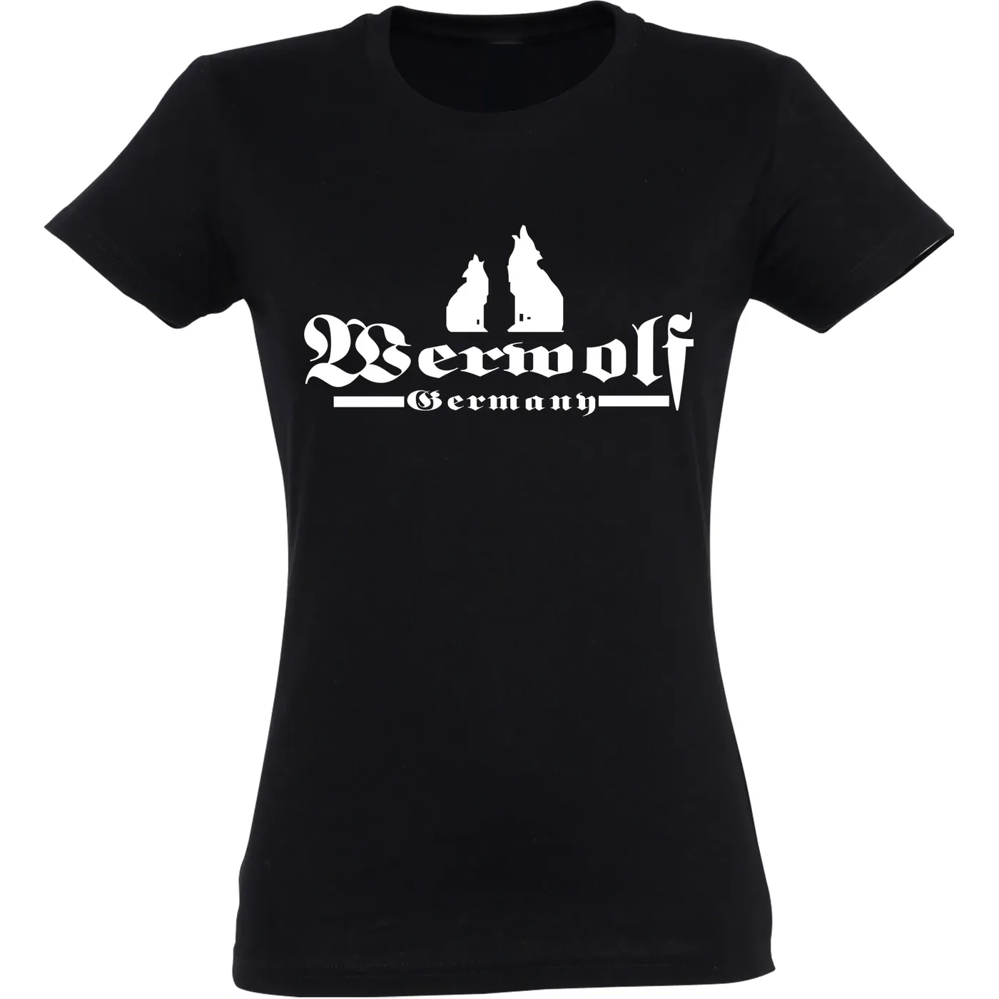 Damen T-Shirt - Werwolf Germany mit Wolf