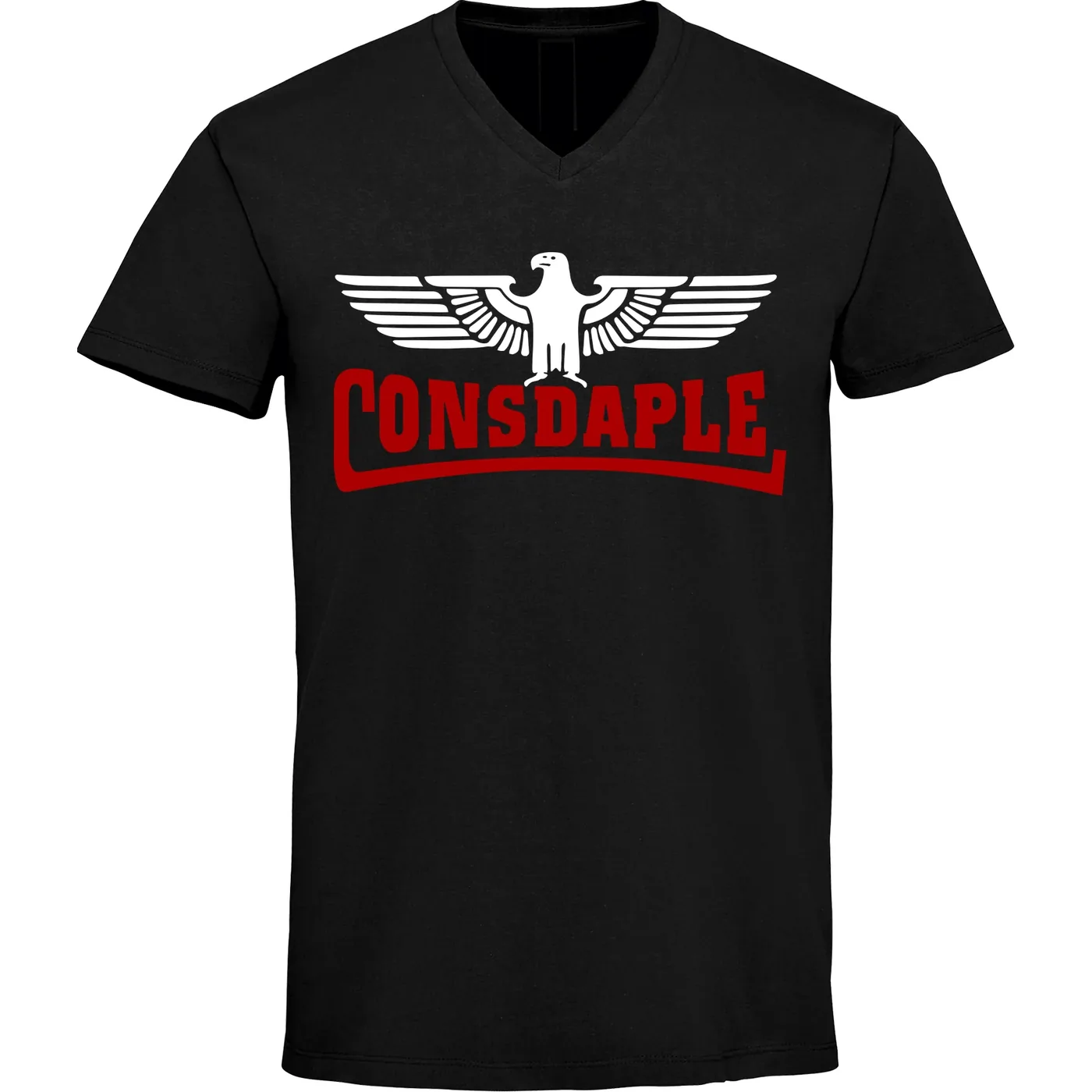 Herren V-Ausschnitt T-Shirt - Consdaple mit Adler