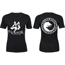 Damen Premium T-Shirt - Fenrir Vorder- und Rückseite