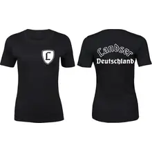 Damen Premium T-Shirt - Landser Deutschland Vorder- und Rückseite