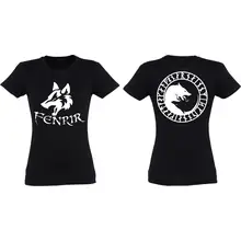 Damen T-Shirt - Fenrir Vorder- und Rückseite