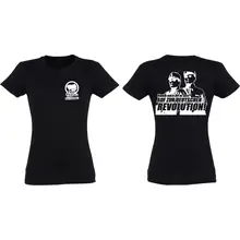 Damen T-Shirt - Komm zur Revolution Vorder- und Rückseite