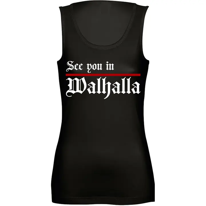 Damen Standard Top - See you in Walhalla, Strich