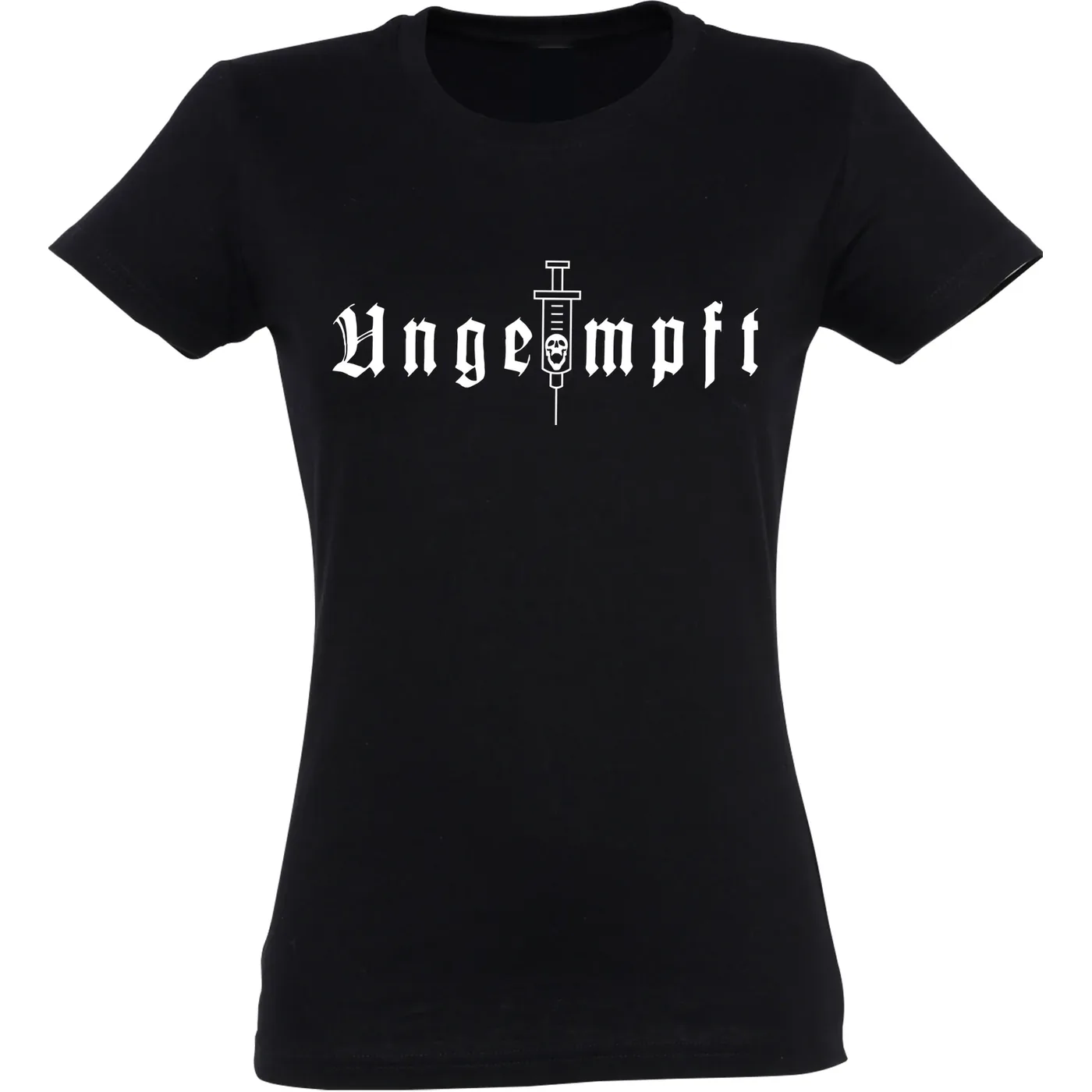 Damen T-Shirt - Ungeimpft, Einfarbig