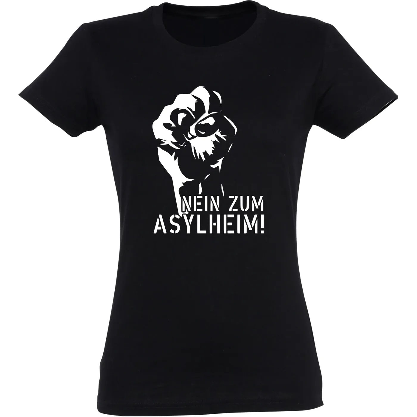 Damen T-Shirt - Nein zum Asylheim