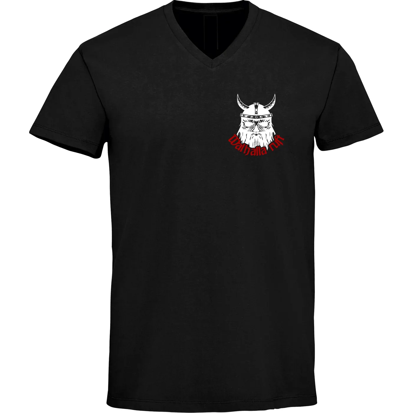 Herren V-Ausschnitt T-Shirt - Walhalla ruft