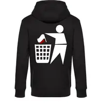 Herren Kapuzenpullover - Keinen Bock auf Zecken Rückseite