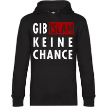 Herren Kapuzenpullover - Gib Islam keine Chance Vorderseite
