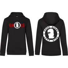 Damen Kapuzenpullover - Good night left side Vorder- und Rückseite