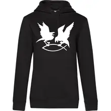 Damen Kapuzenpullover - Hugin Munin Vorderseite