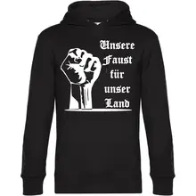 Herren Kapuzenpullover - Unsere Faust für unser Land - gewählte Variante
