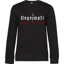 Damen Pullover - Ungeimpft, Steckt euch eure Impfung in den Arsch Vorderseite